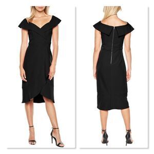 Bardot Bella Tulip Hem Dress In Black size XS in Black - NEW